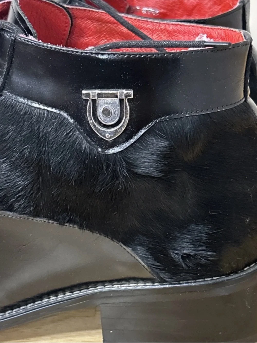 zota leather horse hair shoe sz 13